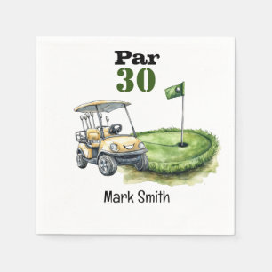 Golf 30. Geburtstag Par Tee 30 Party Serviette