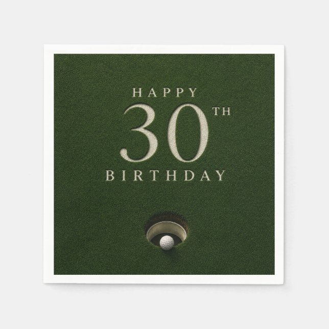 Golf 30. Geburtstag Par tee  Serviette (Vorderseite)