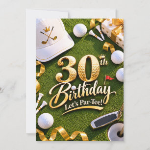 Golf 30. Geburtstagsparty-Einladung Einladung