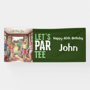 Golf 40. Geburtstag für Golfer-Party Banner