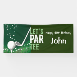 Golf 40. Geburtstag für Golfer Party Banner