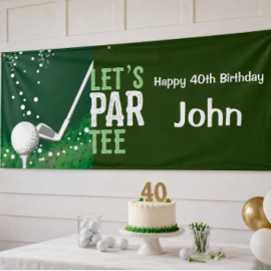 Golf 40. Geburtstag für Golfer-Party  Banner