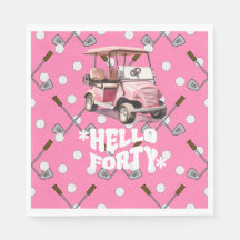 Golf 40. Geburtstag mit Rosa Karren Golfer