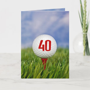 Golf 40. Geburtstag Party Einladung