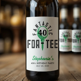 Golf 40. Geburtstag Party Fantastisch für T-Shirt Weinetikett