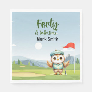 Golf 40. Geburtstag Party Golfer Geburtstag Serviette