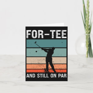 Golf 40. Geburtstag Party zum Tee und noch auf dem Karte