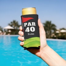 Golf 40. Geburtstag zum Golfer mit Golf-Flagge