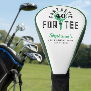 Golf 40. Geburtstagsfeier Fantastisch Für-Tee Weiß Headcover