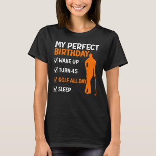 Golf 45. Geburtstag Golfing 5. Geburtstag T-Shirt