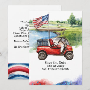 Golf 4. Juli Unabhängigkeitstag für Golfer Einladung