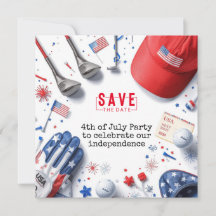 GOLF 4. Juli Unabhängigkeitstag Golfer-Party  