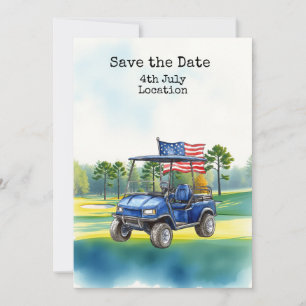 Golf 4. Juli Unabhängigkeitstag mit Barbecue Einladung