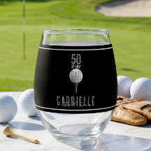 Golf 50. Geburtstag Golfer Meilenstein Elegante Pa