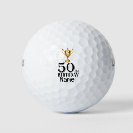 Golf 50. Geburtstag mit Gewinnercup Golfball