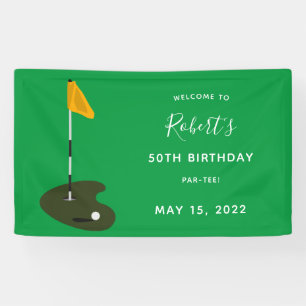 Golf 50. Geburtstagsparty Banner
