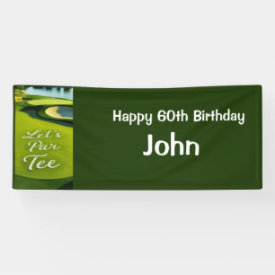 Golf 60. Geburtstag für Golfer Party Banner