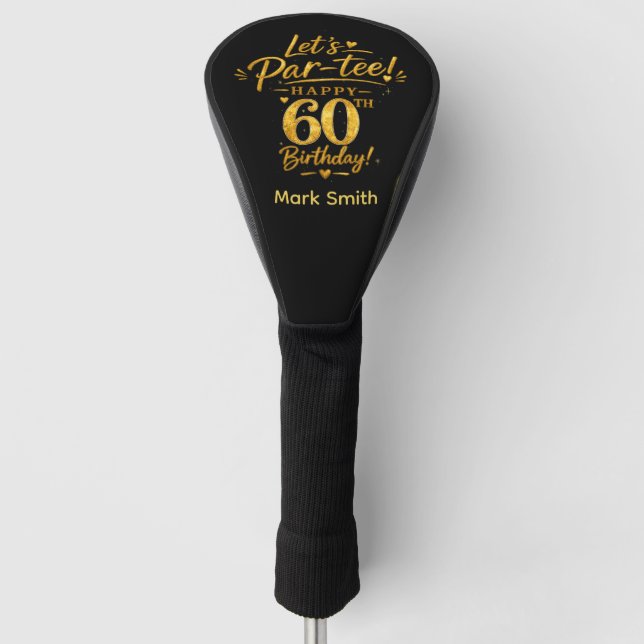 Golf 60. Geburtstag  Headcover (Vorderseite)