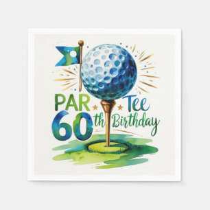 Golf 60. Geburtstags-Partee-Party für Golfer Serviette