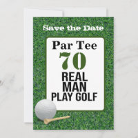 Golf 70. Geburtstag echter Mann spielen Golf