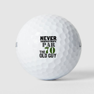 Golf 70. Geburtstag nie unter dem Schätzwert alter Golfball