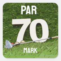 Golf 70. Geburtstag Par 70 für Golfer