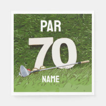Golf 70. Geburtstag Par 70 für Golfer