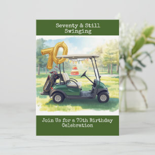 Golf 70. Geburtstag Par Tee Golfer Party Einladung