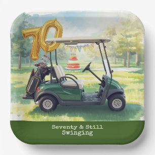 Golf 70. Geburtstag Par Tee Golfer Party Pappteller