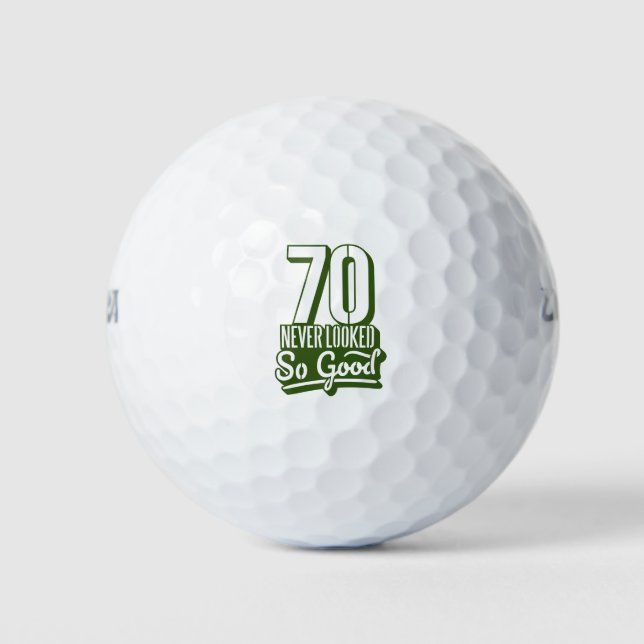Golf 70. Geburtstag zum Golfer sah noch nie so gut Golfball (Vorderseite)