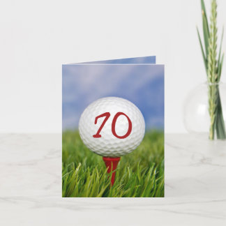 Golf 70. Geburtstagsparty Einladung