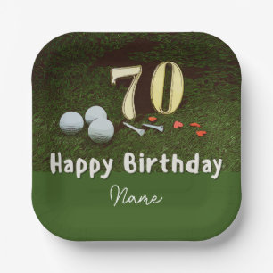 Golf 70. Golf Geburtstag Par T-Shirt Paper Teller