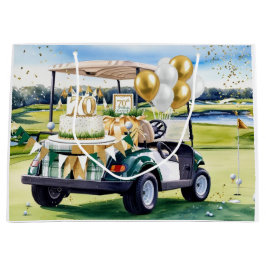 Golf 70th Birthday for golfer  Große Geschenktüte
