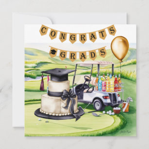 "Golf Abschluss Card - Herzlichen Glückwunsch Grad Karte