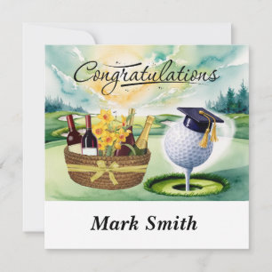 "Golf Abschluss Card - Herzlichen Glückwunsch Grad Karte