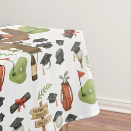 Golf Abschluss zum Thema Cat Lover Golfer Tischdecke