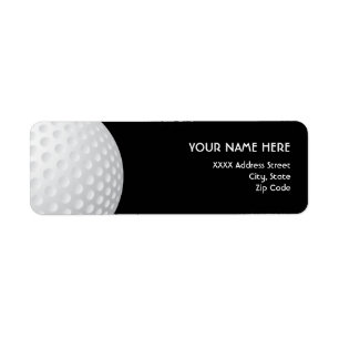 Golf-Adressen-Etiketten