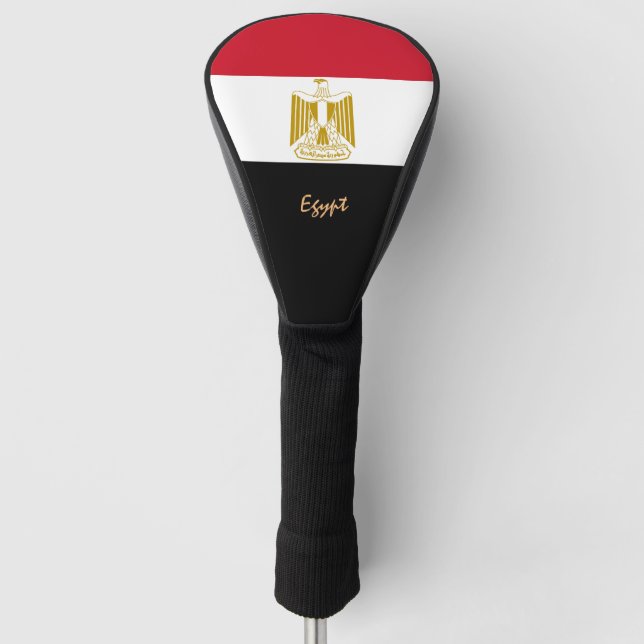 Golf Ägypten & Ägyptische Flagge / Golf Clubs Abde Golf Headcover (Vorderseite)