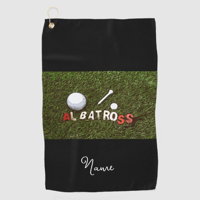 Golf Albatross lustige Geschenke für Golfer Golfhandtuch (Vorderseite)