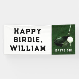 Golf Alles Gute zum Geburtstag Banner