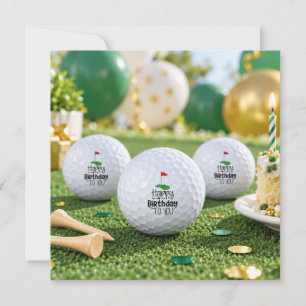 Golf Alles Gute zum Geburtstag Golfbälle