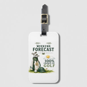 Golf Alltag Lustige Checkliste Gepäckanhänger