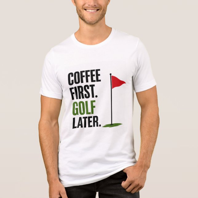 Golf Alltag Tri-Blend Shirt (Vorderseite)