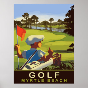 Golf am Myrtle Beach, South Carolina, Reisen Poster