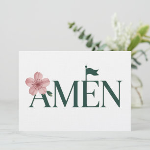 Golf Amen Pink Golfturnier Geburtstagsfeier Mädche Einladung