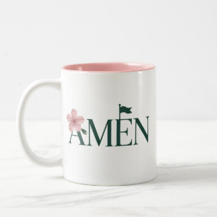 Golf Amen Pink Golfturnier Geburtstagsfeier Mädche Zweifarbige Tasse