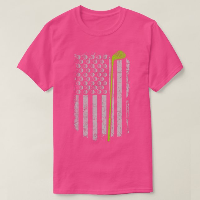 Golf American Flag 1 T-Shirt (Design vorne)