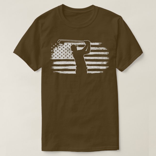 Golf American Flag T-Shirt (Design vorne)