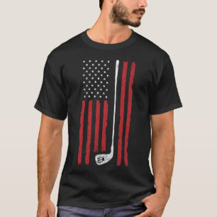Golf Amerikanische Flagge US Patriotisch für Golfe T-Shirt