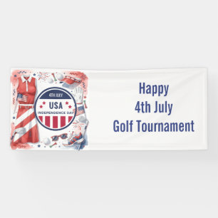 Golf Amerikanisches Thema 4. Juli Unabhängigkeit Banner